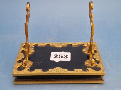 Lot 253 - A Victorian weighted ebony desk paperweight...