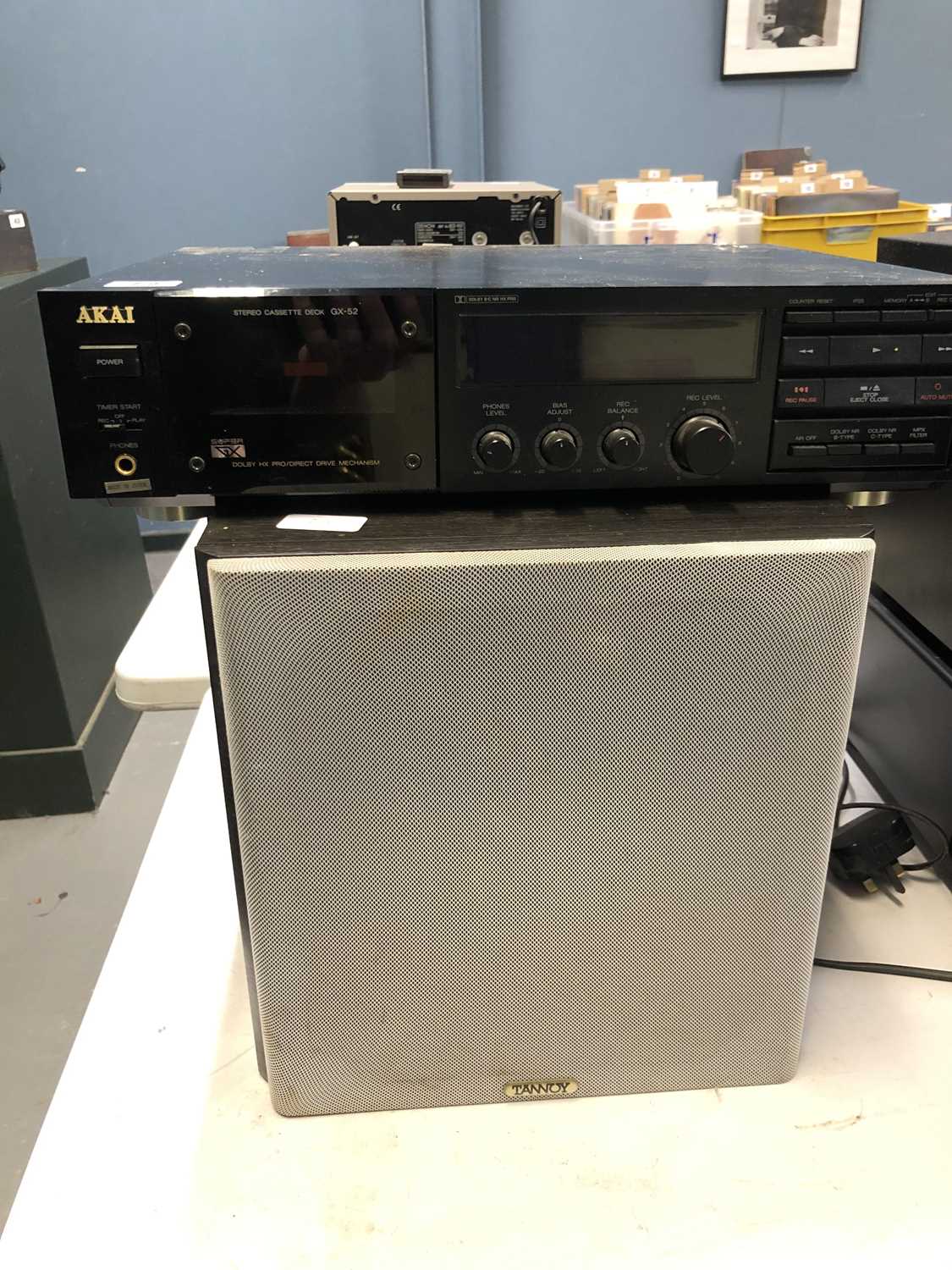 Lot 72 - An Akai GX-52 Cassette deck and a Tannoy...