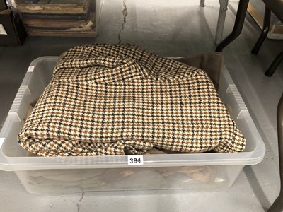 Lot 394 - A Harrods gents overcoat together with a tweed...