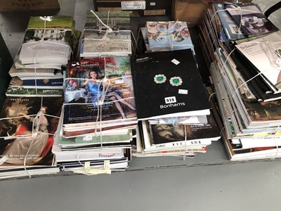 Lot 515 - A large collection of past sale catalogues...