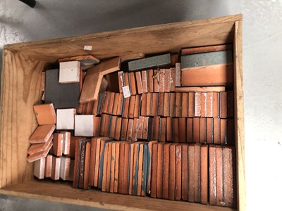 Lot 524 - A wooden wine box of various edging and full...