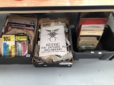 Lot 552 - Photographic and printed ephemera, 78rpm...