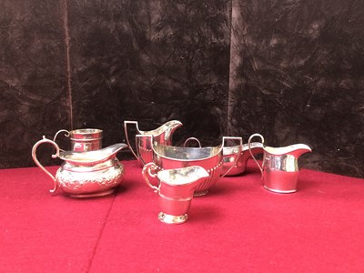 Lot 167 - Hallmarked silver to include sauce boats and...