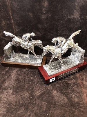 Lot 168 - A hallmarked silver point to point trophy by...