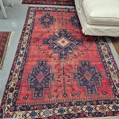 Lot 993 - A Persian tribal rug 250 x 158cms
