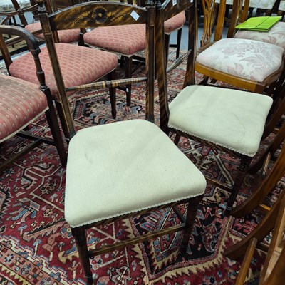 Lot 732 - A pair of bedroom chairs in the arts and...