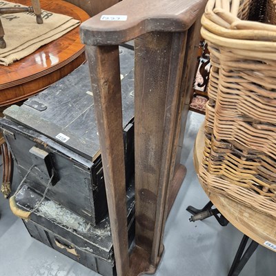 Lot 1227 - An oak wall shelf