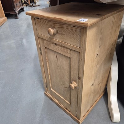 Lot 1173 - A Pine bedside cabinet