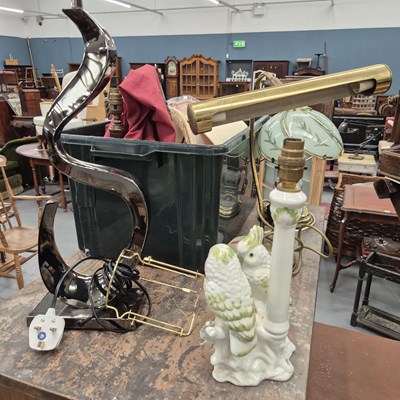 Lot 1035 - Various table lamps