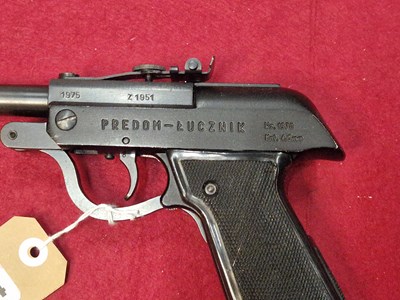 Lot 164 - Airgun.- A rare Predon Lucznik air pistol...