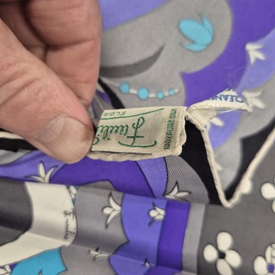 Lot 166 - A vintage Emilio Pucci silk scarf with...
