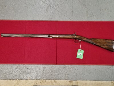 Lot 190 - Antique arms.- Bayley- London, a single barrel...
