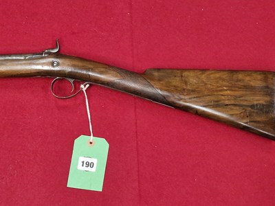 Lot 190 - Antique arms.- Bayley- London, a single barrel...