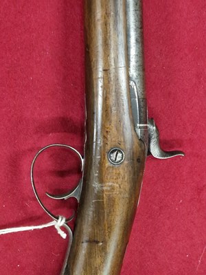 Lot 190 - Antique arms.- Bayley- London, a single barrel...