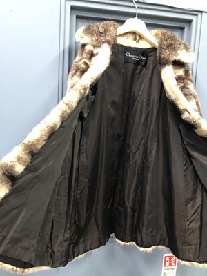 Lot 143 - Clothing - Christian Dior, Fourrure. A striped...