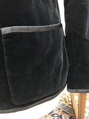 Lot 145 - Clothing - Saint Laurent black velvet jacket...