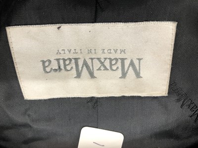 Lot 146 - Clothing - A Max Mara black jacket with a...