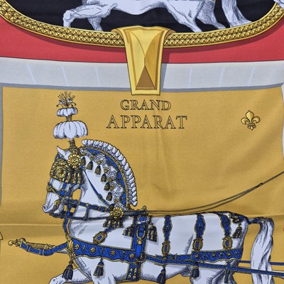 Lot 147 - Hermes- a silk scarf, Grand Apparat.