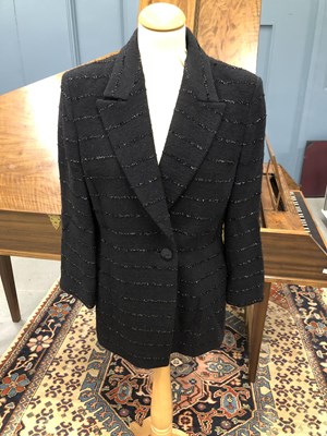 Lot 149 - Clothing - A Jaeger strapless silk black...
