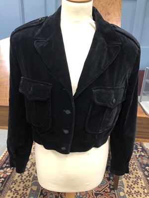 Lot 129 - Clothing - A Frank Usher silk black and white...