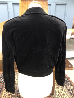 Lot 129 - Clothing - A Frank Usher silk black and white...