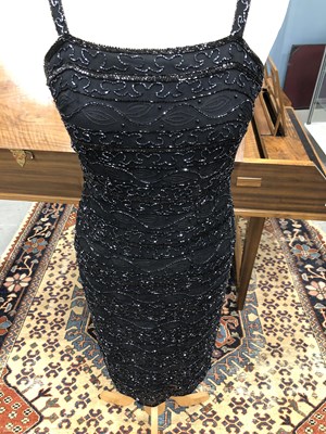Lot 131 - Clothing - All Night Debut black beaded...