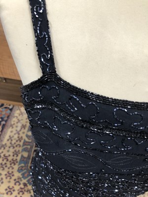 Lot 131 - Clothing - All Night Debut black beaded...