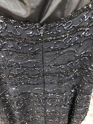 Lot 131 - Clothing - All Night Debut black beaded...