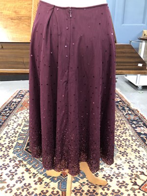 Lot 132 - Clothing - A Marilyn Anselm for Hobbs red silk...