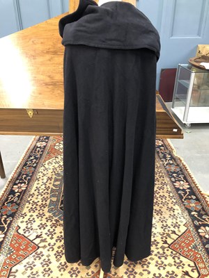 Lot 134 - A black cape, one size