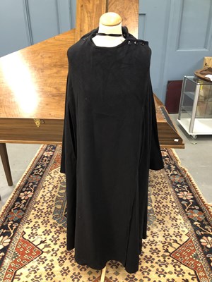 Lot 134 - A black cape, one size