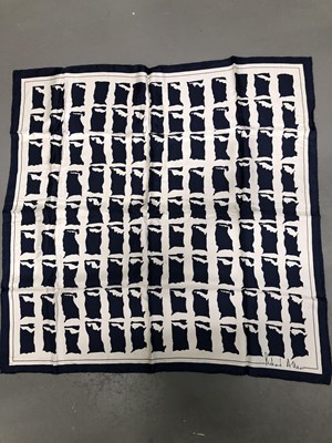 Lot 137 - Scarves- to include vintage Hermes signed J.A...