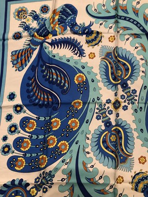 Lot 137 - Scarves- to include vintage Hermes signed J.A...