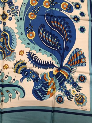 Lot 137 - Scarves- to include vintage Hermes signed J.A...