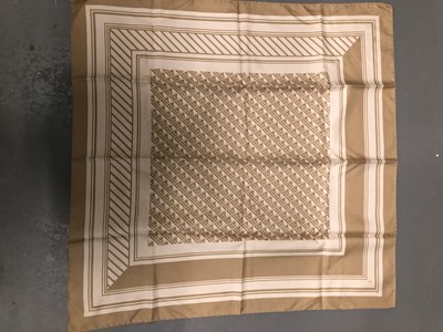 Lot 137 - Scarves- to include vintage Hermes signed J.A...
