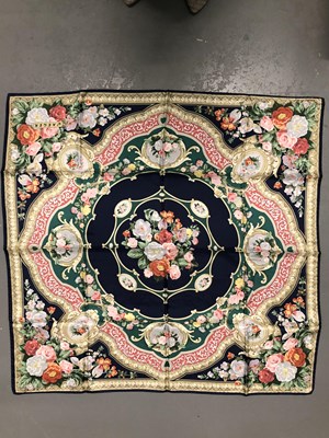 Lot 137 - Scarves- to include vintage Hermes signed J.A...