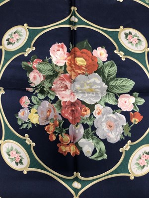 Lot 137 - Scarves- to include vintage Hermes signed J.A...