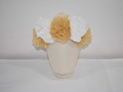 Lot 111 - Flower Crown featuring hand made flowers that...