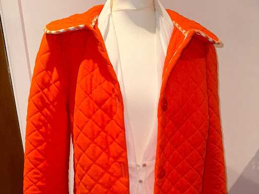 Lot 126 - Coat made from a bedspread, Size 8, designed...