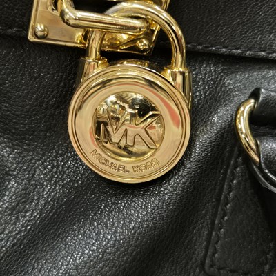 Lot 136 - Michael Kors- a black leather Hamilton large...