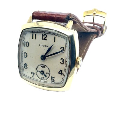 Lot 75 - A Rolex 9ct Hallmarked gold cased wristwatch....