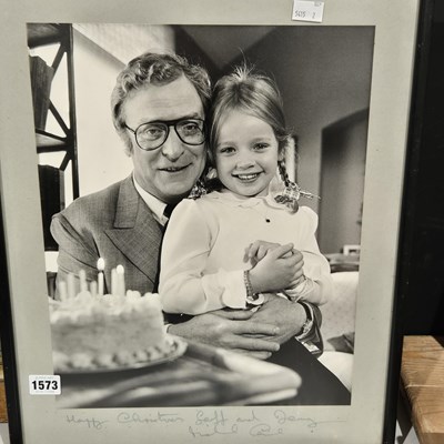 Lot 1573 - Two signed and inscribed Michael Caine...