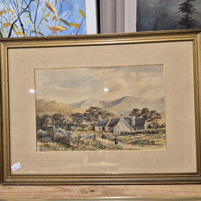 Lot 1587 - Harold Lewis. "on the lyn, Devon" watercolour...