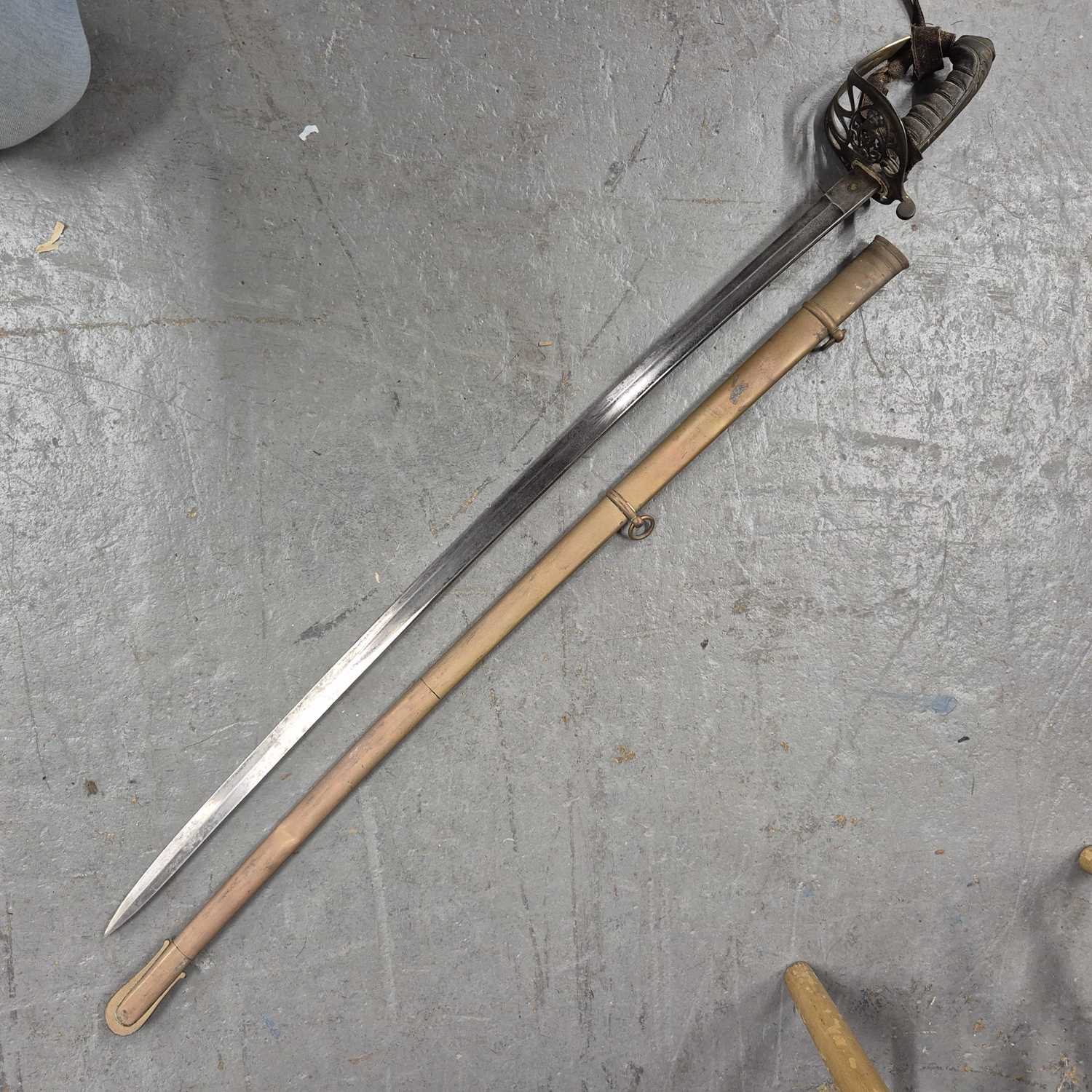 Lot 151 - A Victorian sword by Marshall in a brass...