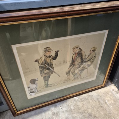 Lot 1626 - A 19th Century engraving and three later...