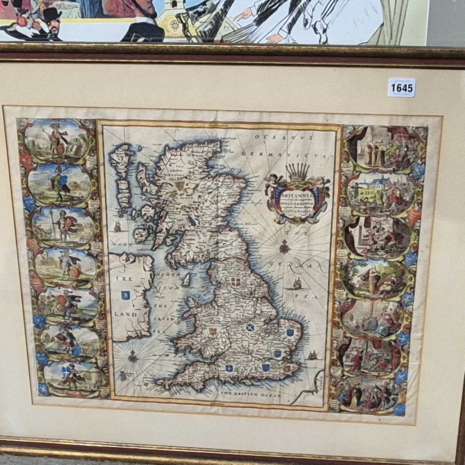Lot 1645 - Jan Blaeu, a 17th-century hand-coloured map of...