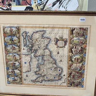 Lot 1645 - Jan Blaeu, a 17th-century hand-coloured map of...