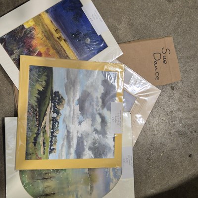 Lot 1670 - Sue Dance. a small collection of artworks, Sea...