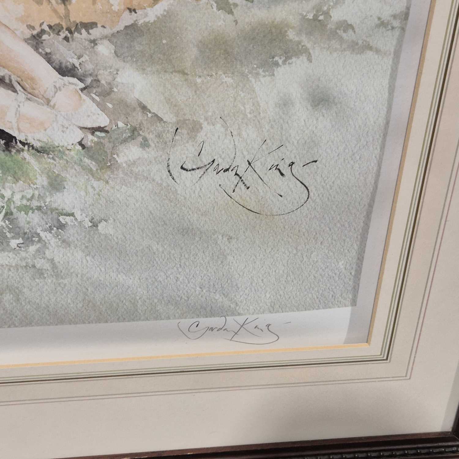 Lot 1671 - Gordon King. A large framed, signed limited...
