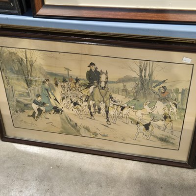 Lot 1696 - Two large antique sporting prints.